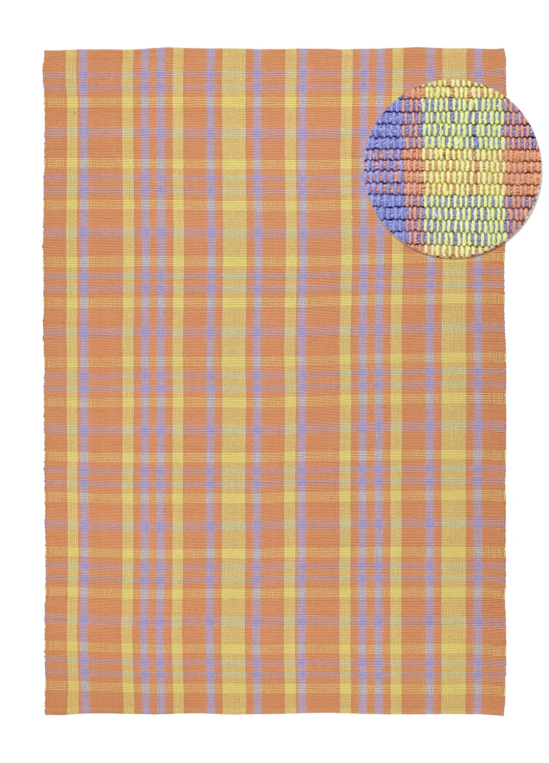 Pamutszőnyeg - Husvik (korall/többszínű)