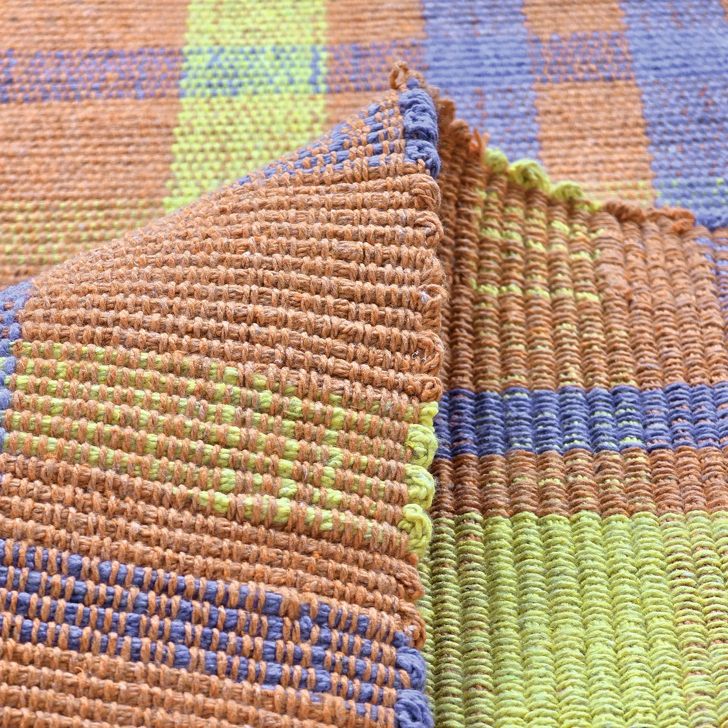 Pamutszőnyeg - Husvik (korall/többszínű)