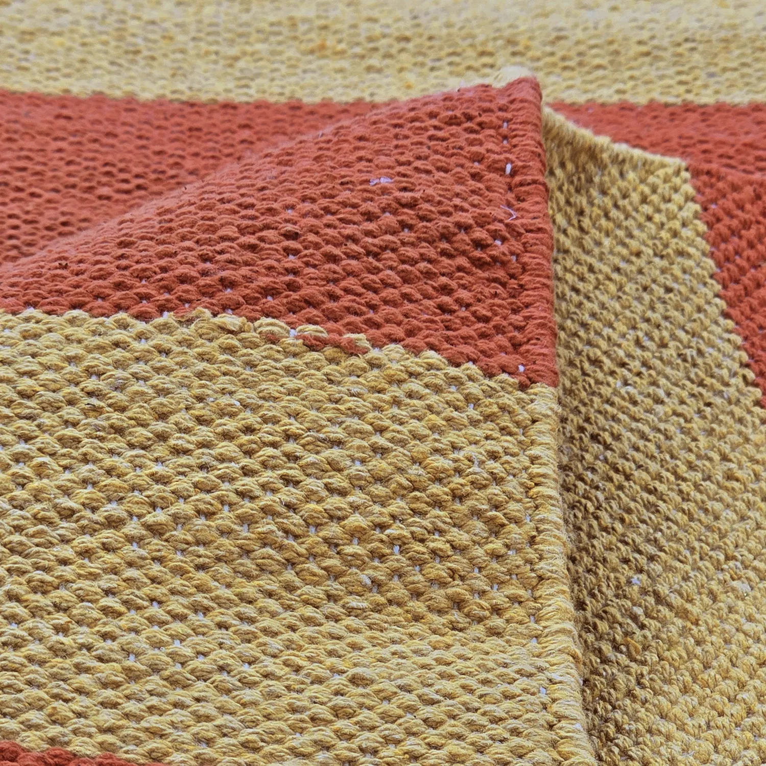 Pamutszőnyeg - Nilo (mustársárga/terrakotta)