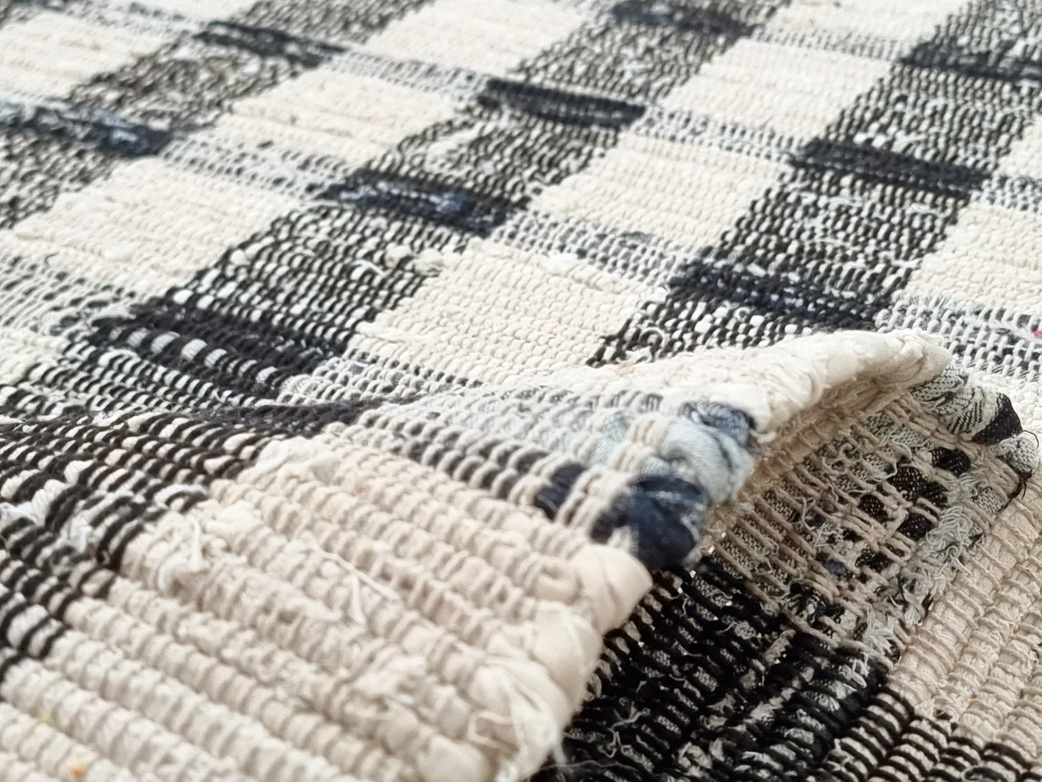 Pamutszőnyeg - Noomi (fekete)