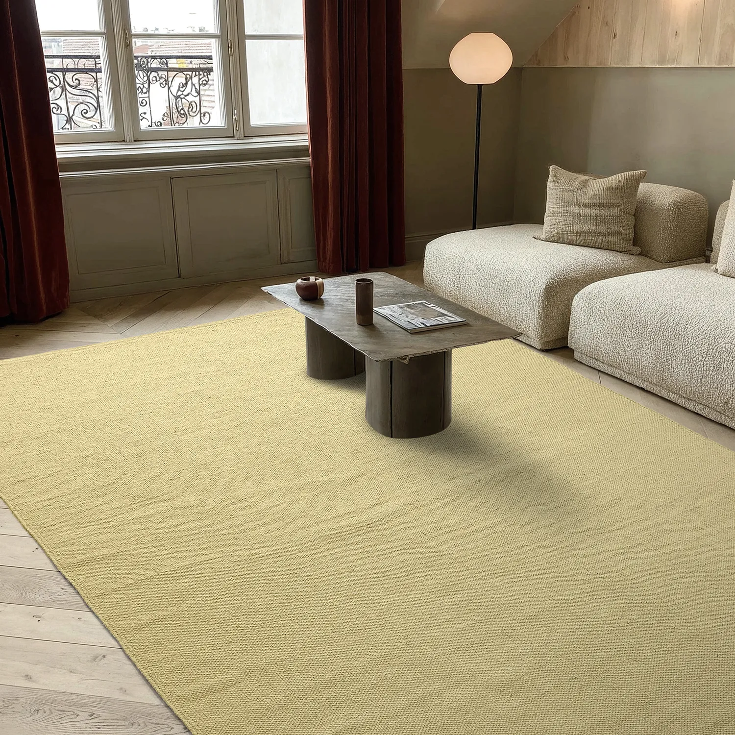 Pamutszőnyeg - Rigolet (sárga)