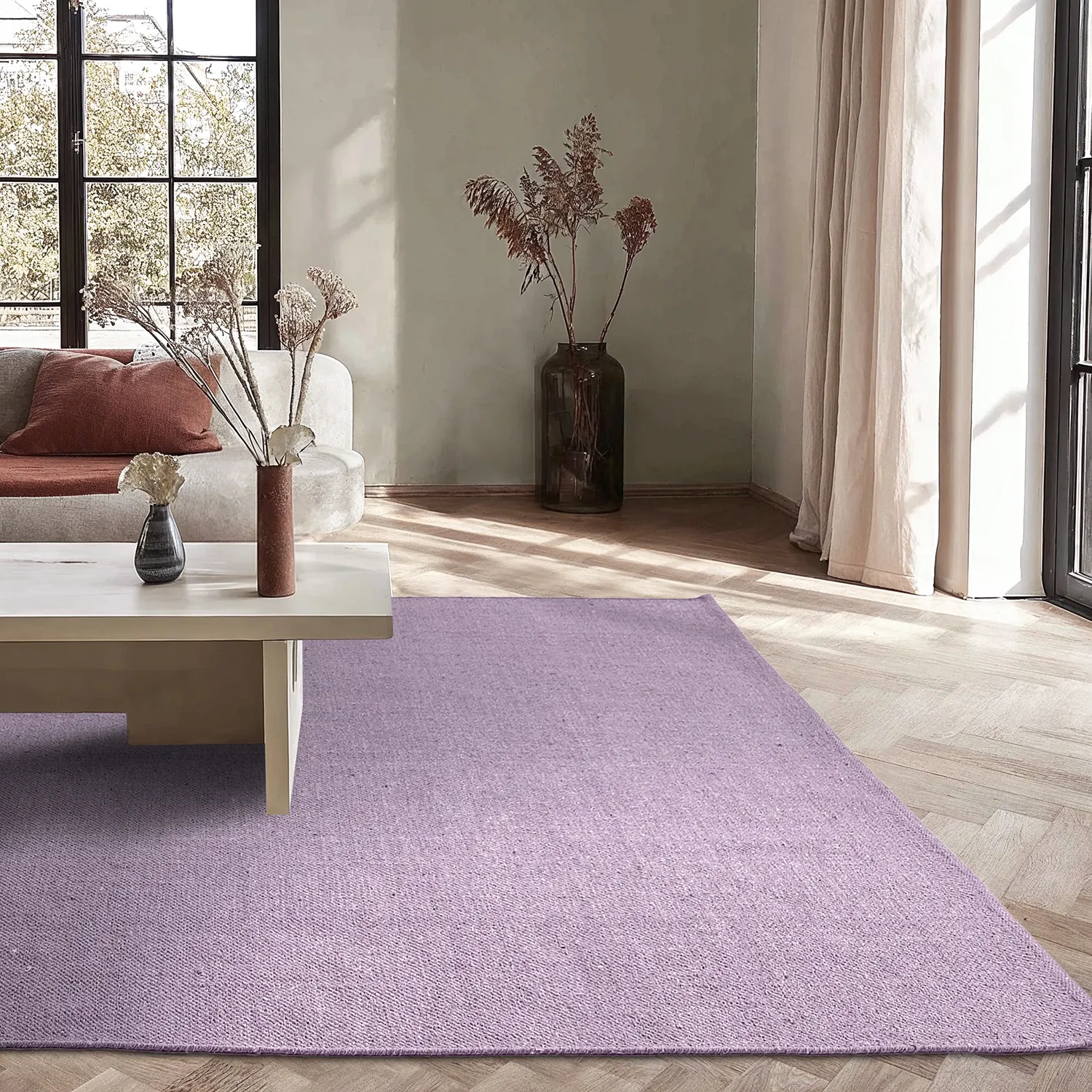 Pamutszőnyeg - Rigolet (világos lila)