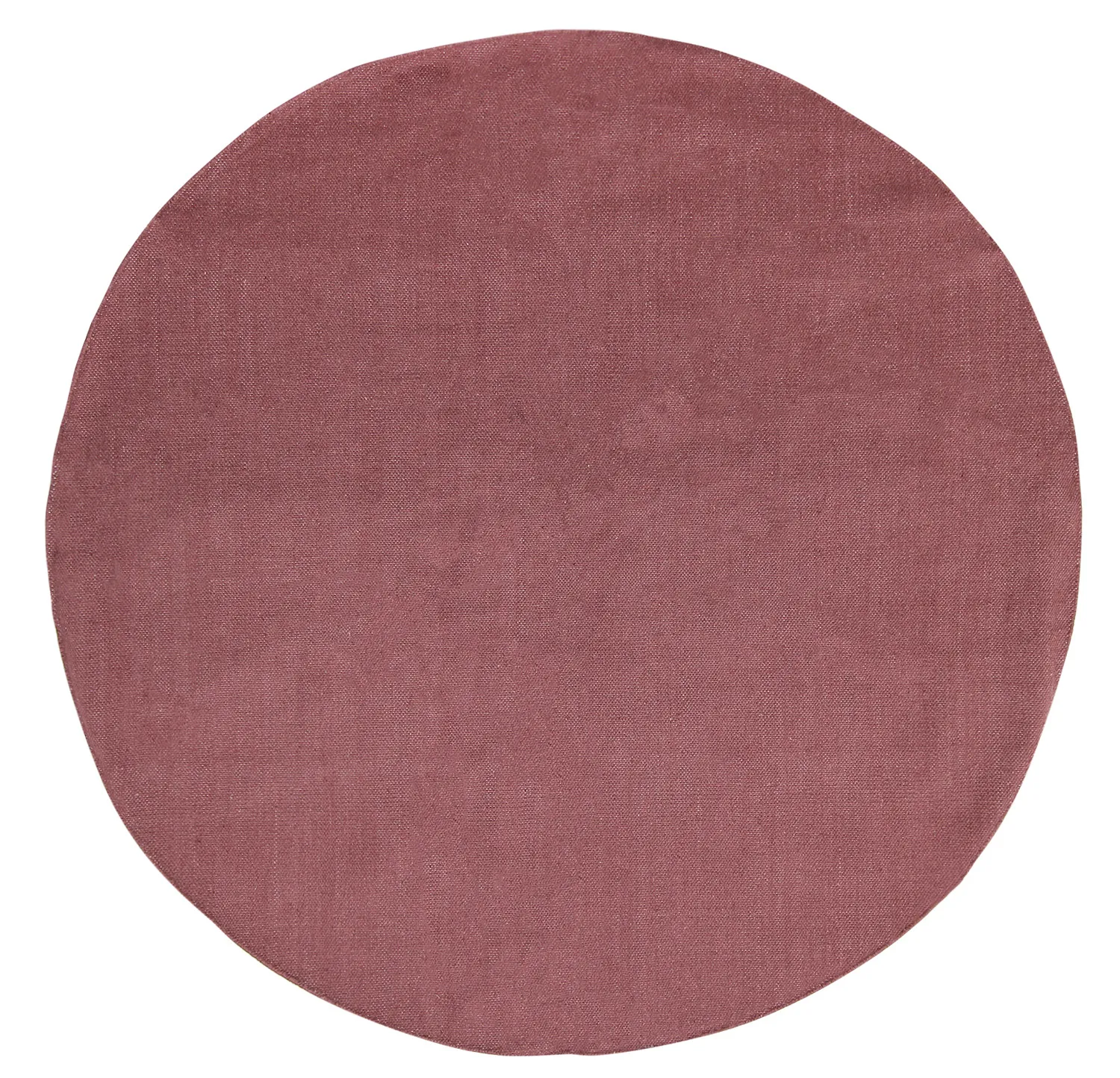 Kerek pamutszőnyeg - Billie (bordó)