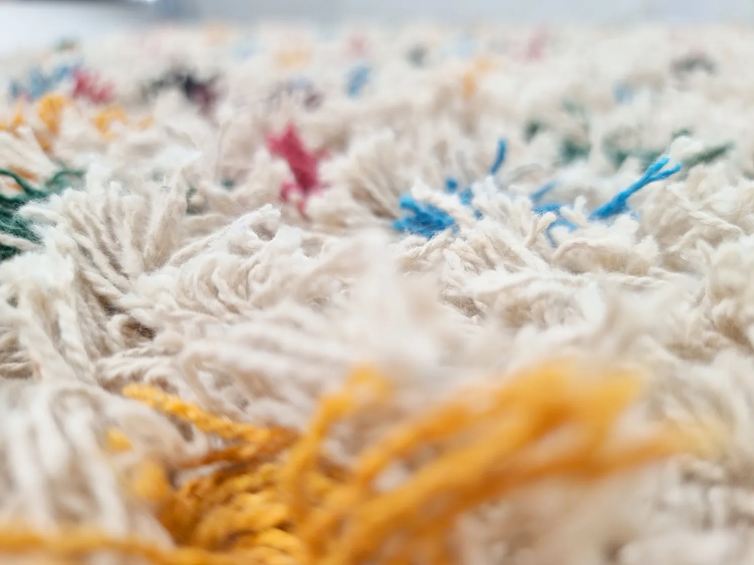 Shaggy szőnyeg - Litton Natural Cotton Shaggy (bézs/multi)