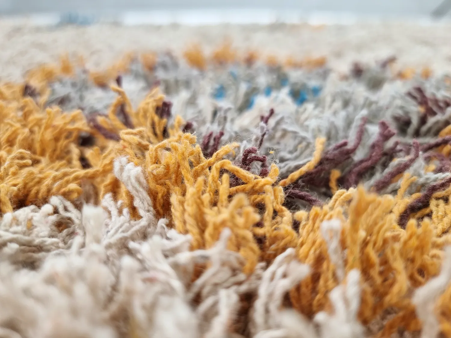 Shaggy szőnyeg - Marden Natural Cotton Shaggy (bézs/multi)