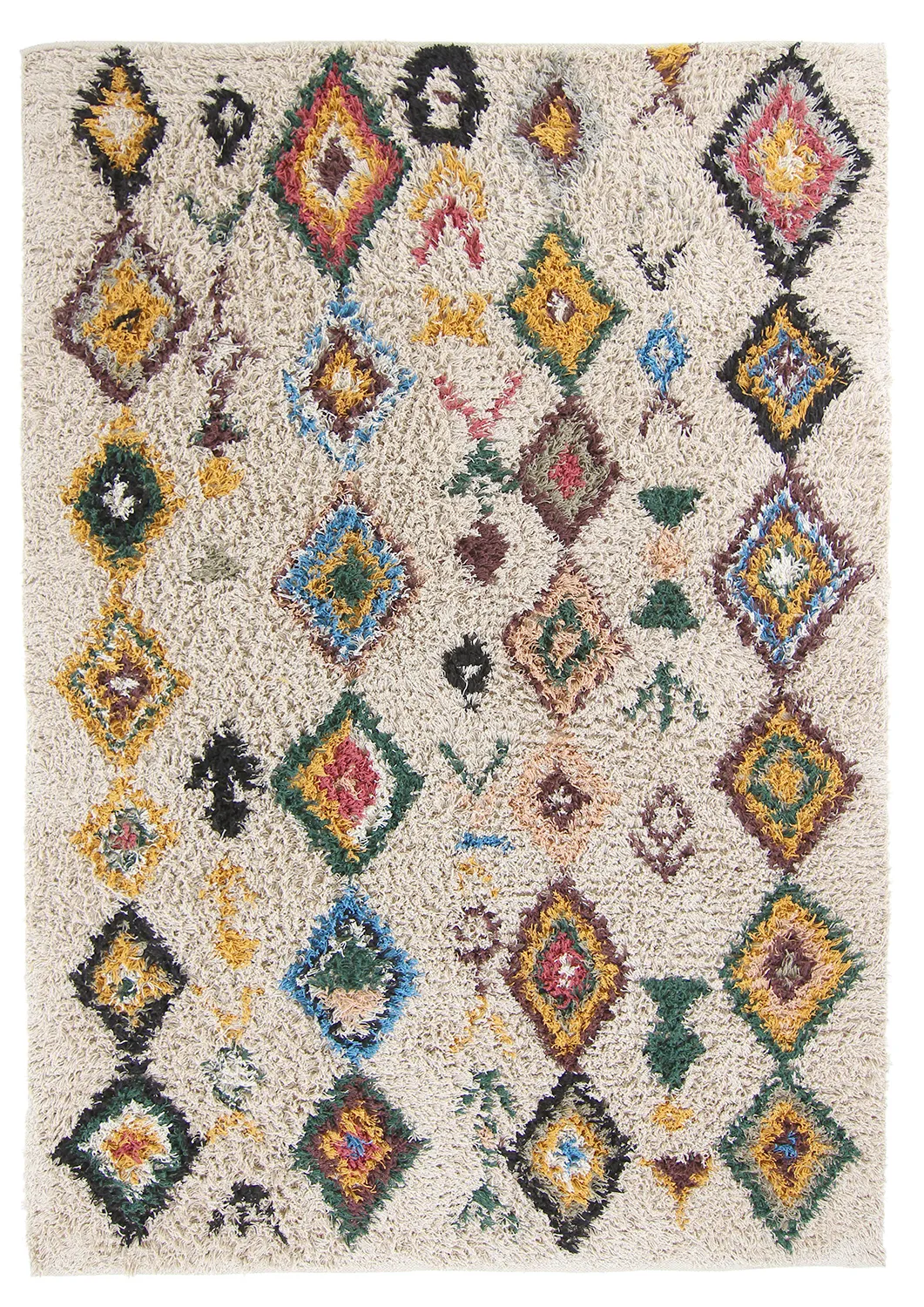 Shaggy szőnyeg - Siddel Natural Cotton Shaggy (bézs/multi)