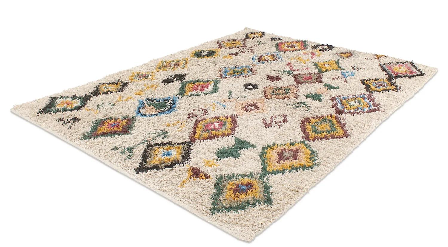 Shaggy szőnyeg - Siddel Natural Cotton Shaggy (bézs/multi)