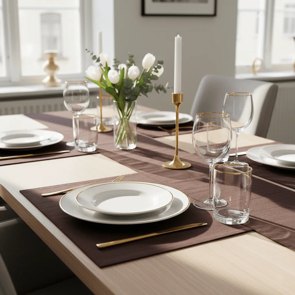 Asztalfutók - Niva (sötétbarna)