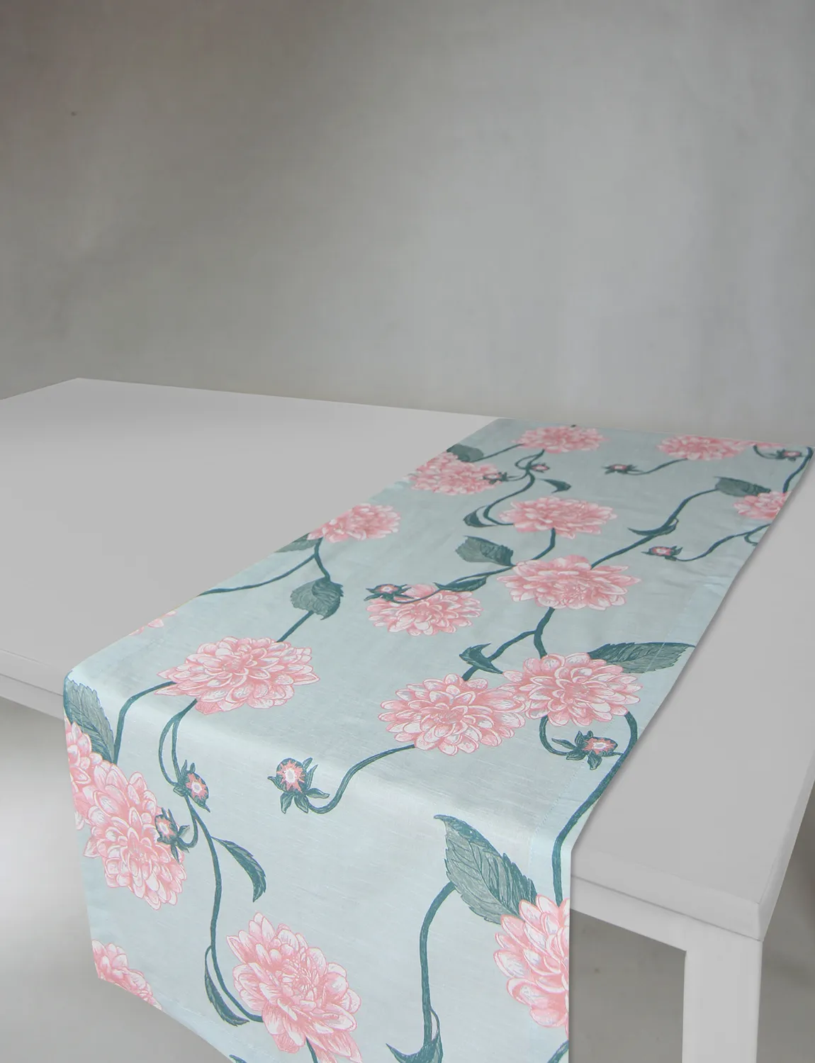 Bordslöpare - Löpare Alyssa (grön/rosa)