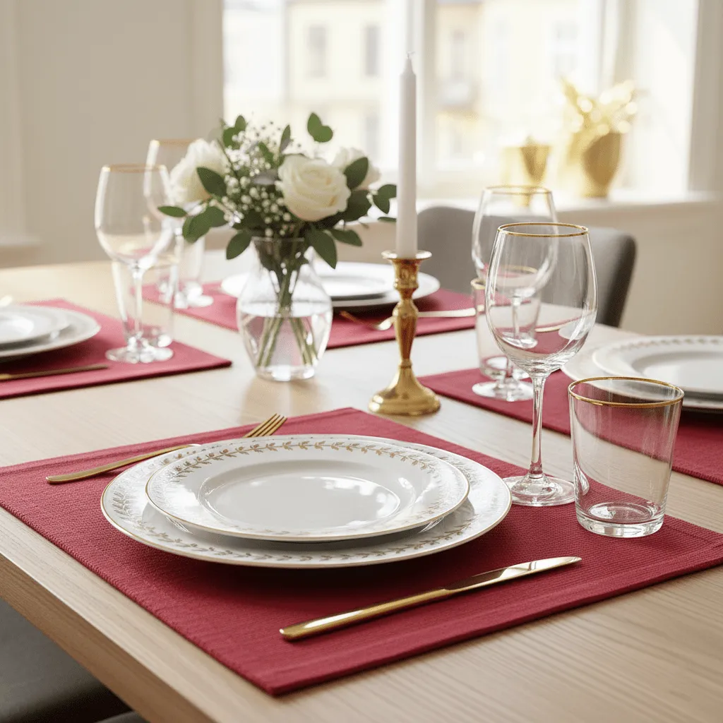 Asztali alátét – 2 darabos csomag Niva (burgundia)