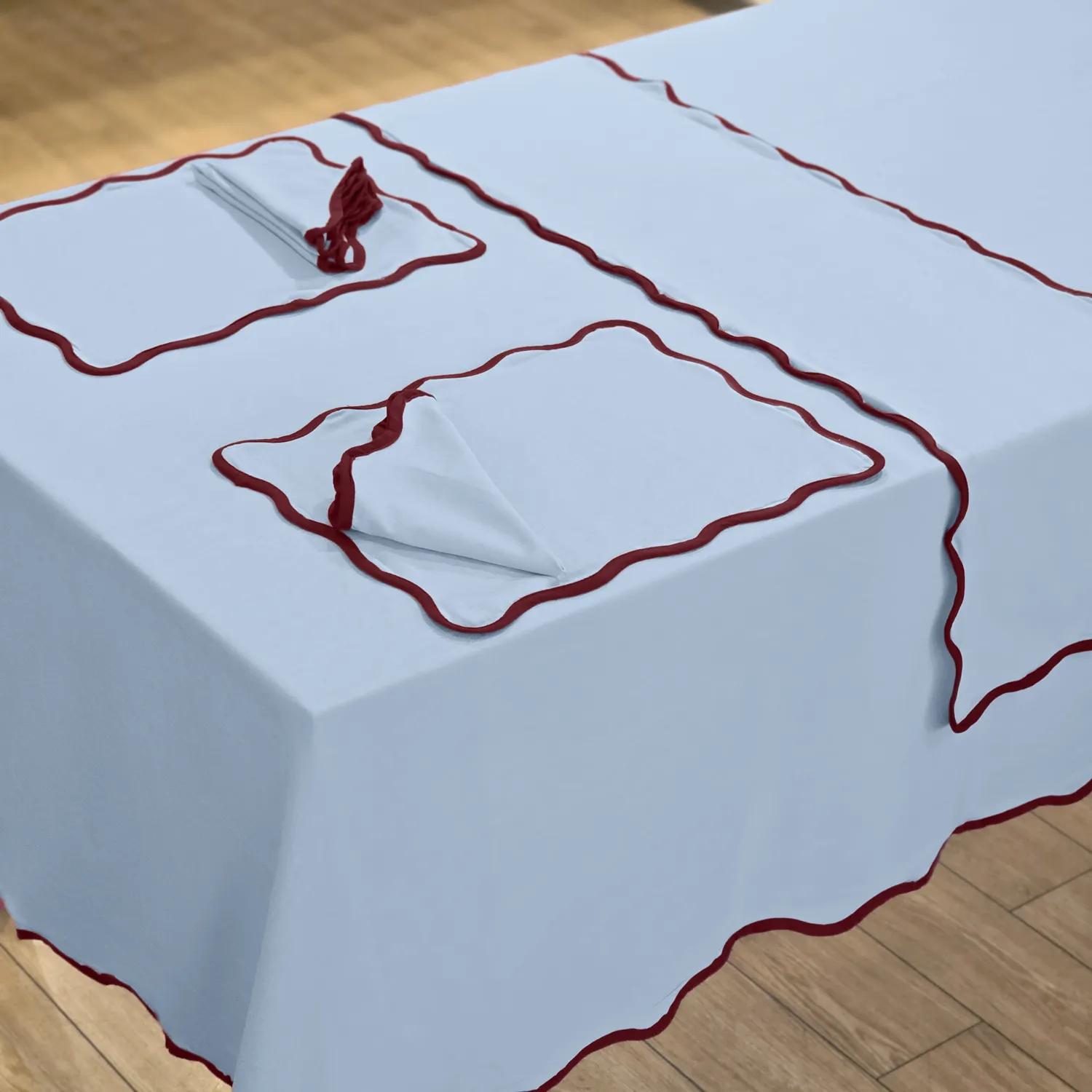 Asztali alátét – 2 darabos csomag Yrsa (kék)