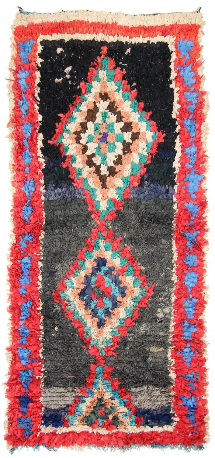 Marokkói Boucherouite szőnyeg 245 x 110 cm