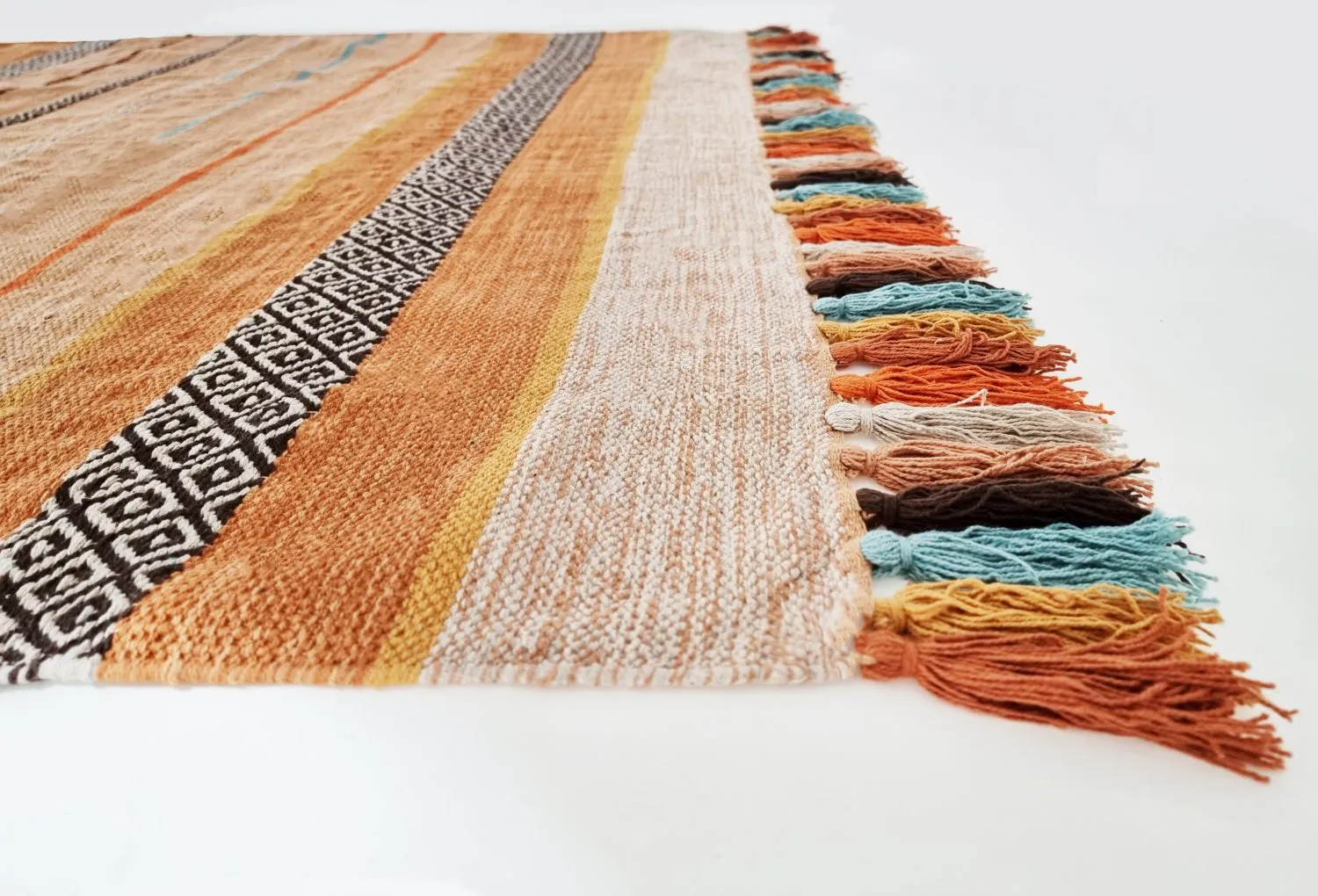 Pamutszőnyeg - Bouira (narancssárga/többszínű)