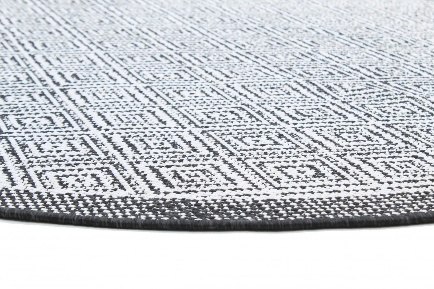 Kerek szőnyeg - Monsaraz (fekete)