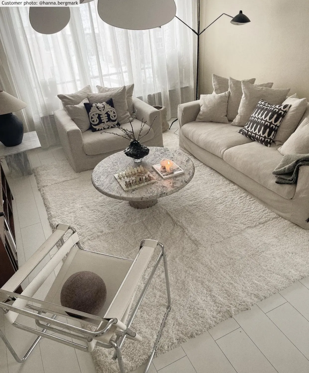 Shaggy szőnyeg - Cannes (fehér)