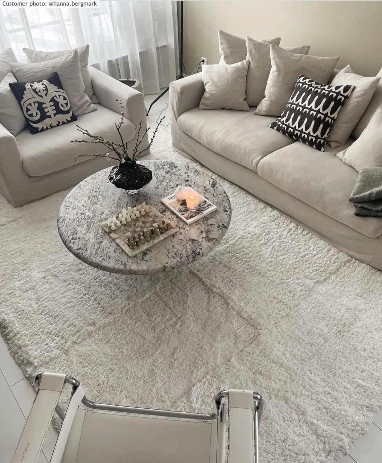 Shaggy szőnyeg - Cannes (fehér)