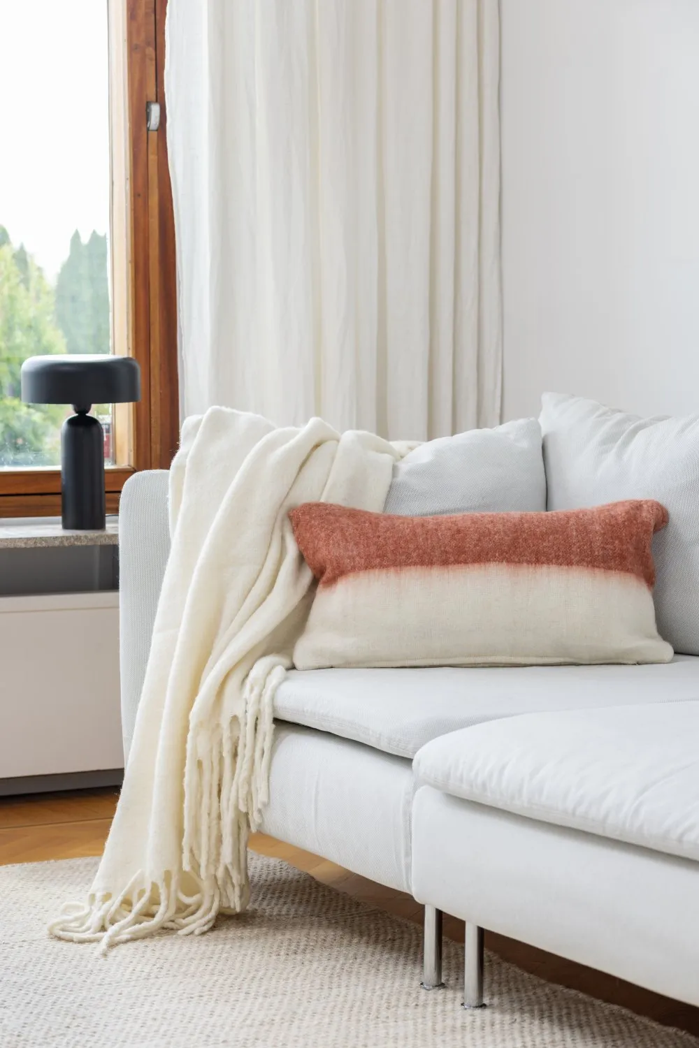 Gyapjúkeverék párnahuzat - Carrie (rózsaszín)