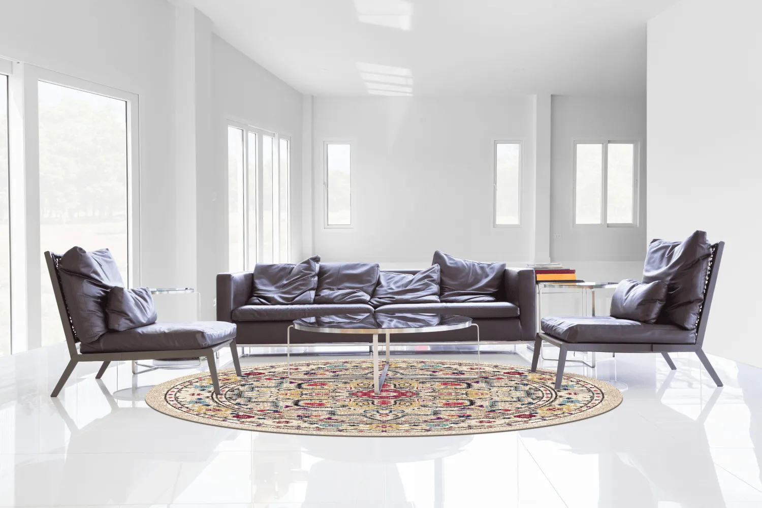 Kerek szőnyeg - Castro (többszínű)