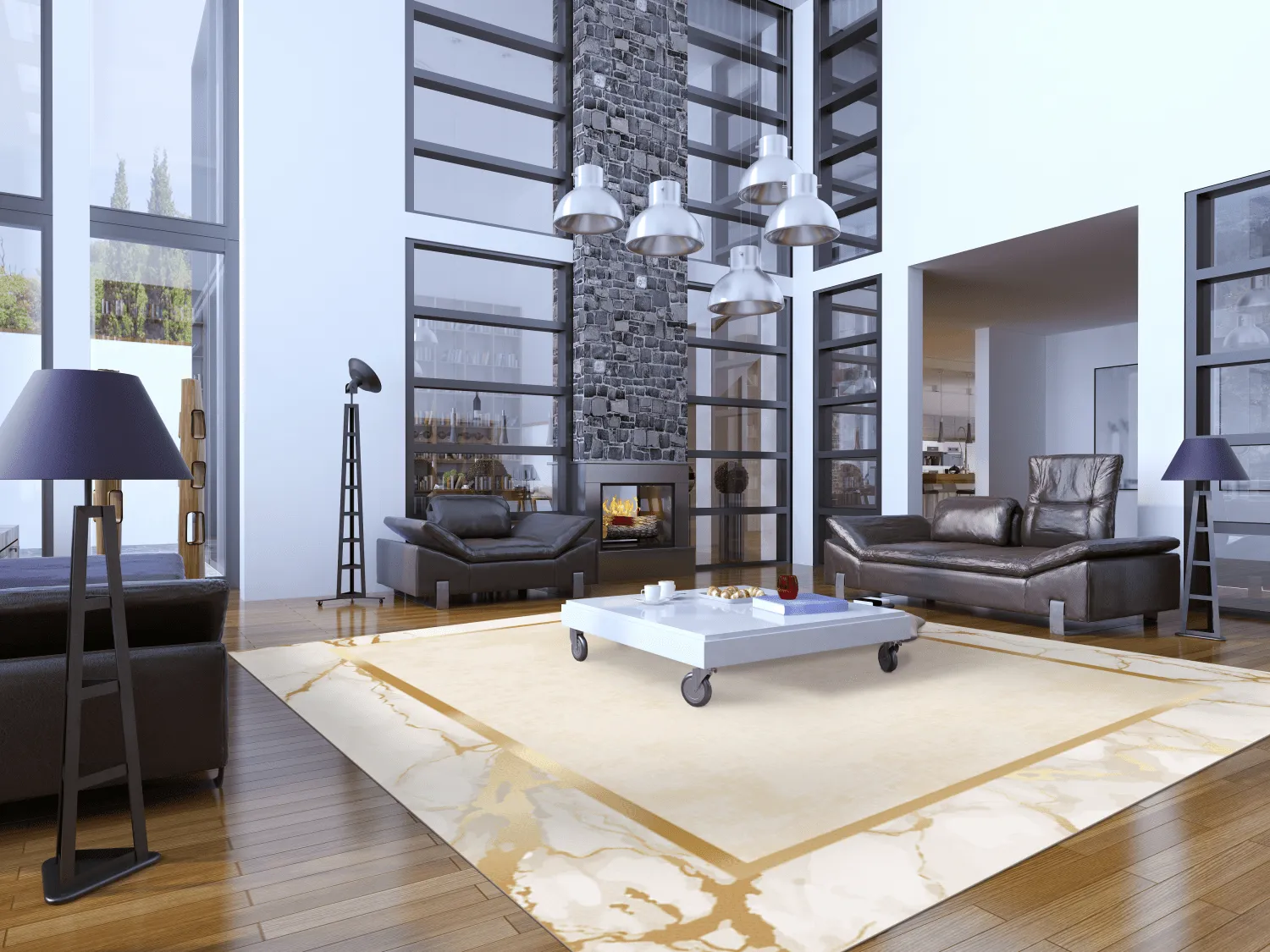 Wilton szőnyeg - Cerasia (bezs/fehér/arany)