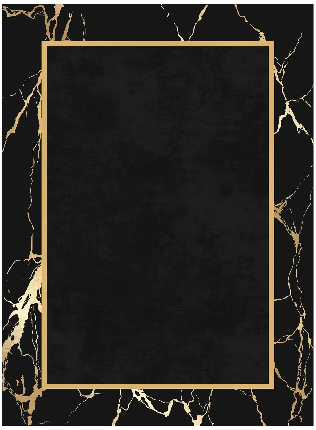 Wilton szőnyeg - Cerasia (fekete/arany)