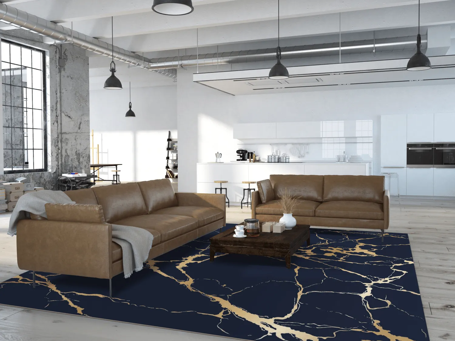 Wilton szőnyeg - Cesina (fekete/arany)