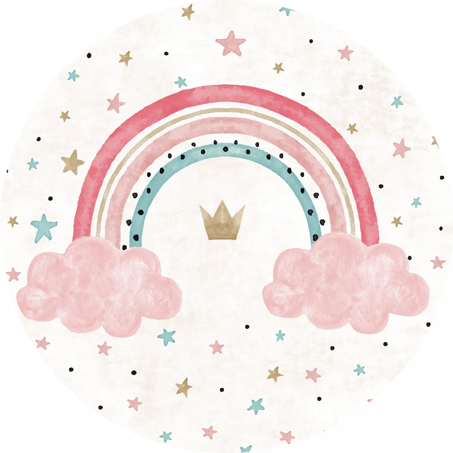 Kerek szőnyeg - Rainbow (többszínű)