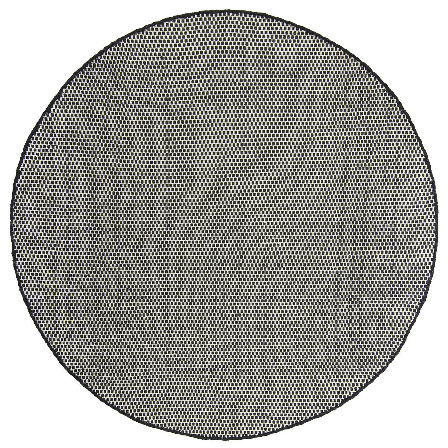 Kerek szőnyeg - Coastal (fekete/fehér)