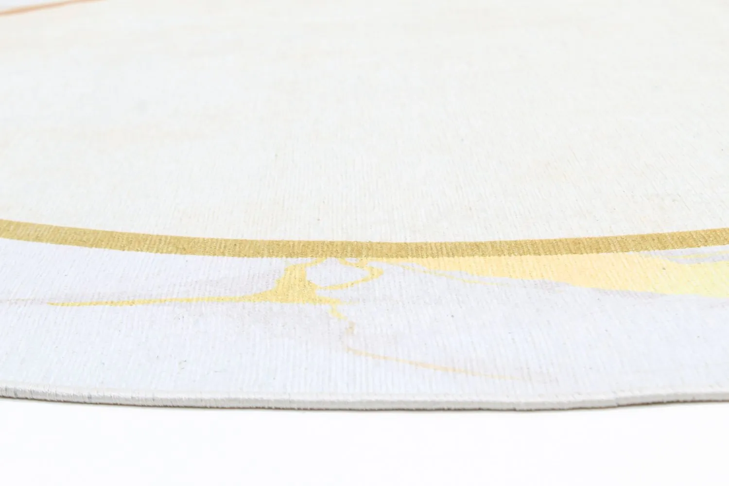 Kerek szőnyeg - Cerasia (bezs/fehér/arany)