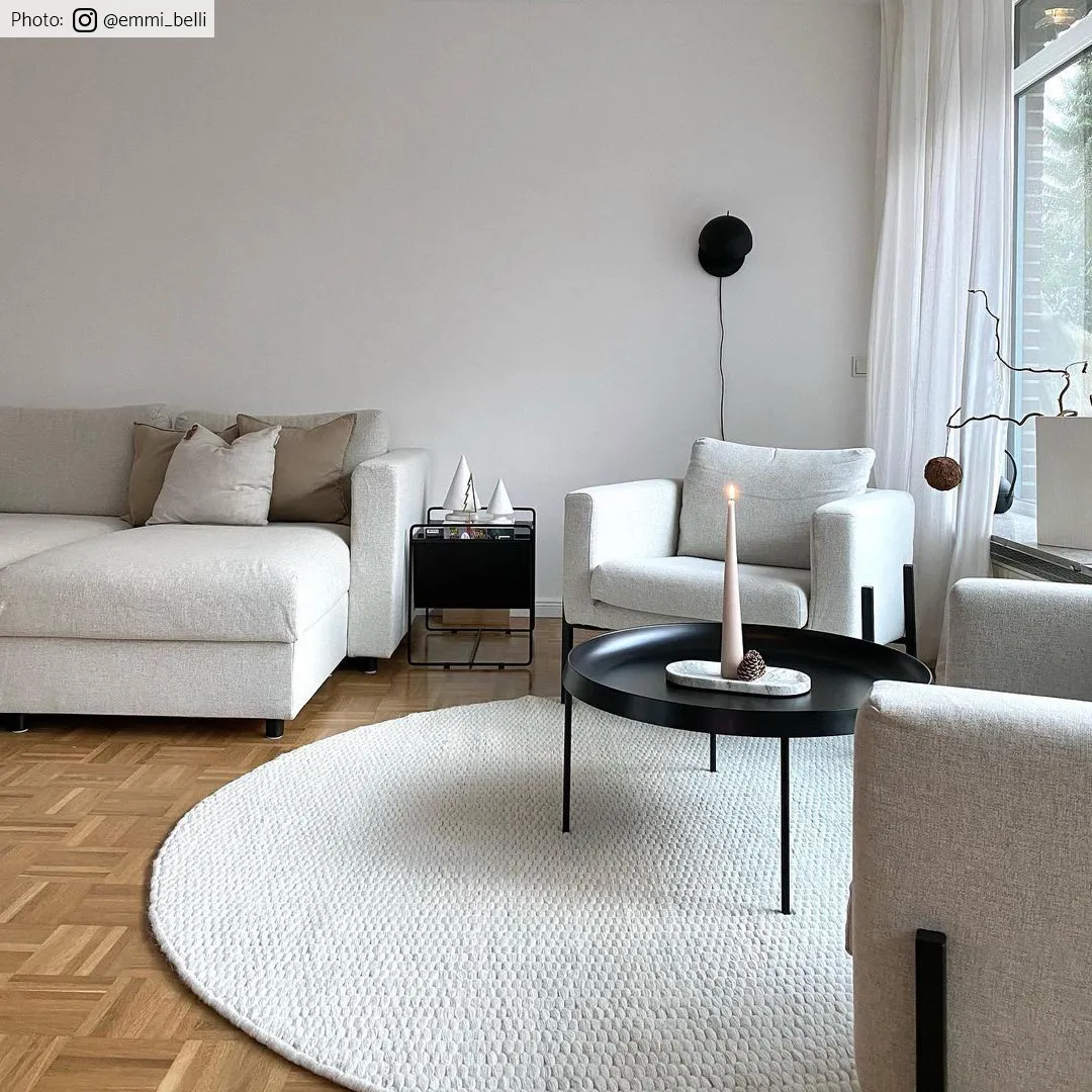 Kerek szőnyeg - Cartmel (offwhite)