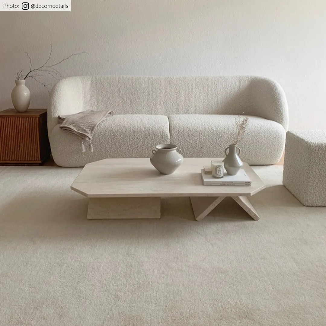 Gyapjúszőnyeg - Ella (krém)