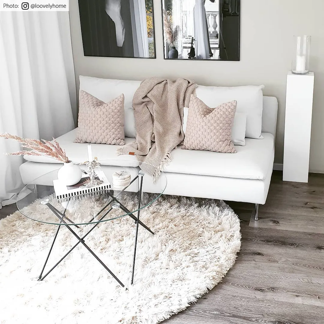 Kerek szőnyegek - Janjira (offwhite)