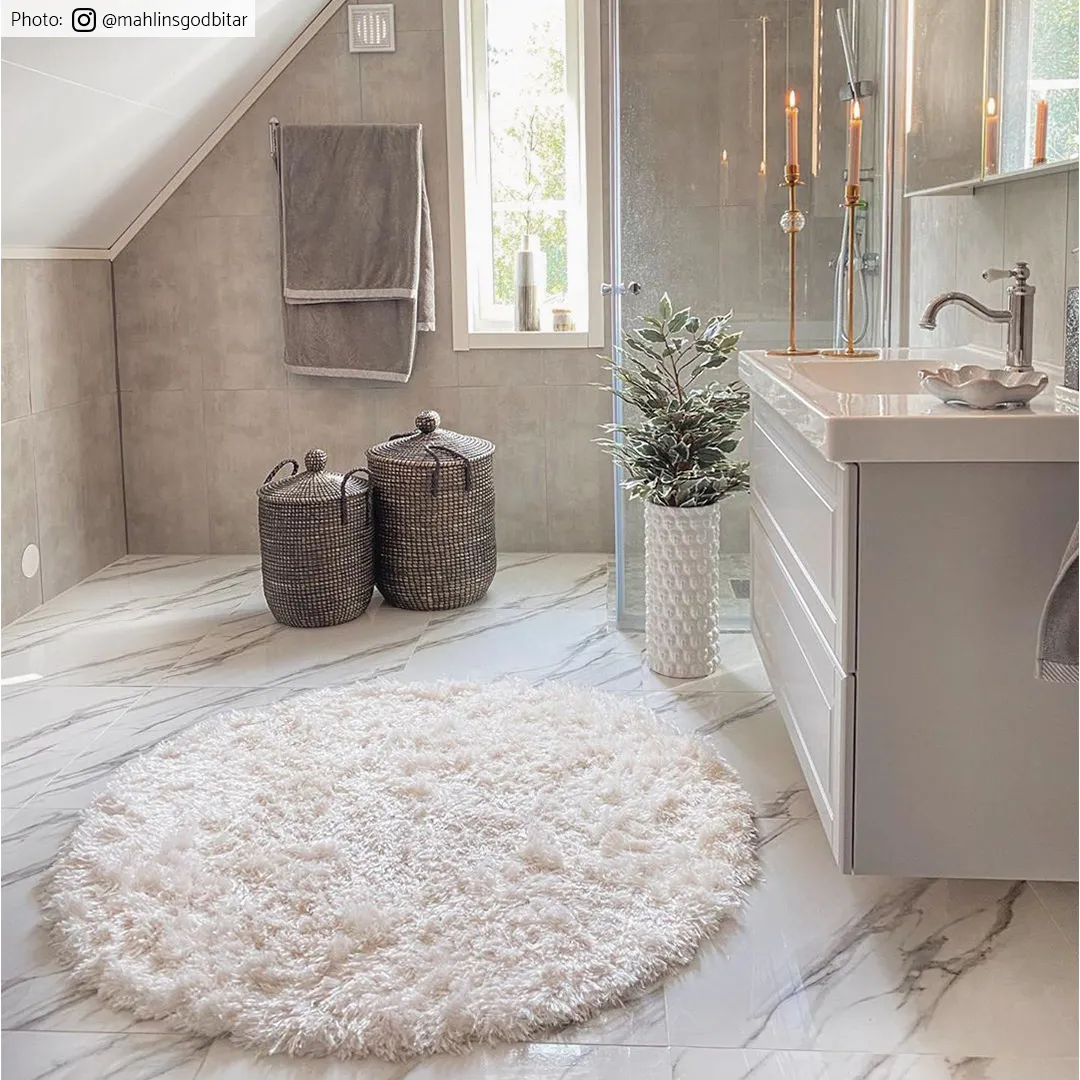 Kerek szőnyegek - Janjira (fehér)