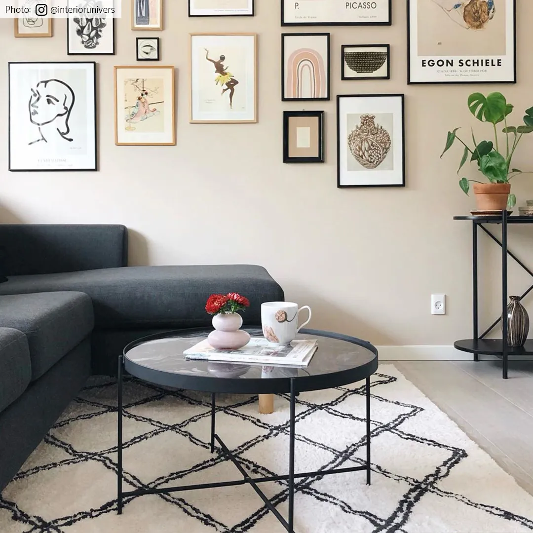 Shaggy szőnyeg - Morocco (fekete/fehér)