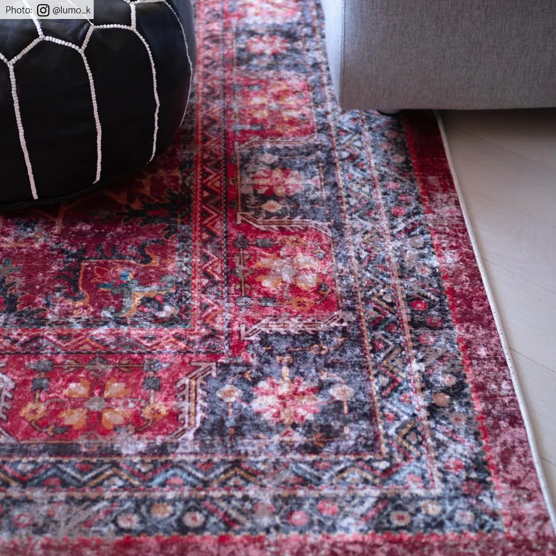 Wilton szőnyeg - Soussi (piros/többszínű)