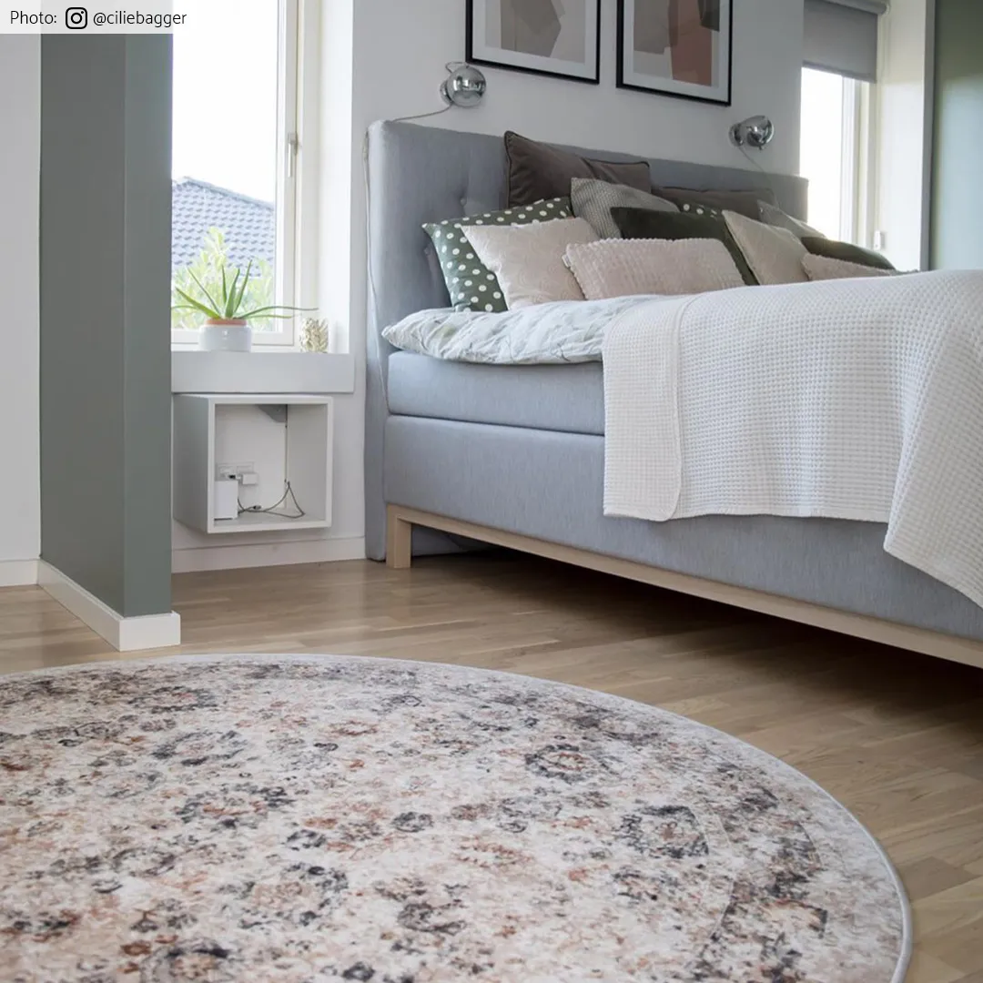 Kerek szőnyeg - Toujane (szürke)