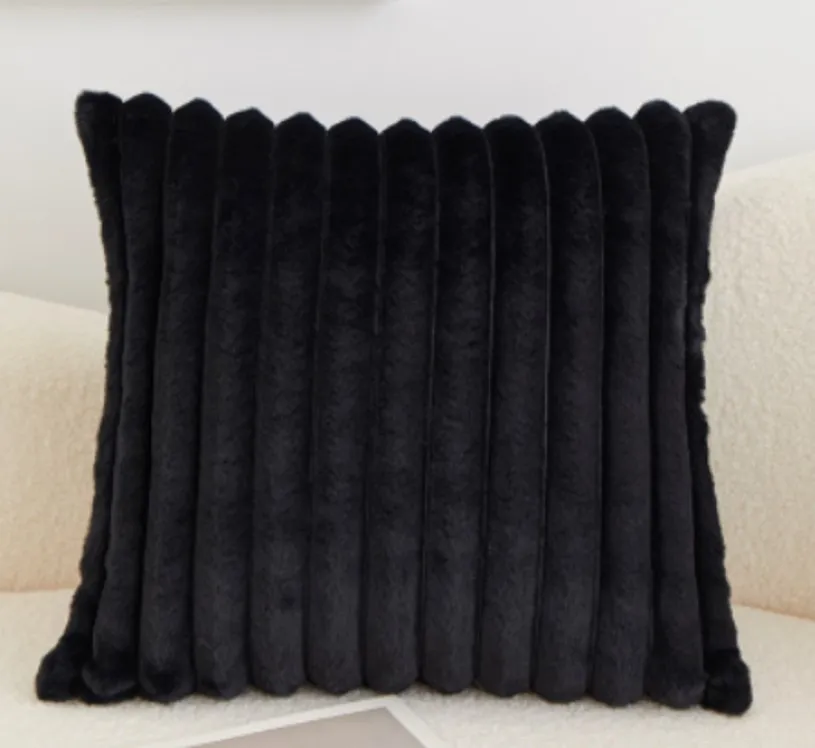 Párnahuzat - Soft stripes (fekete)