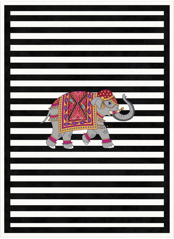 Wilton szőnyeg - Develi (fekete/fehér)