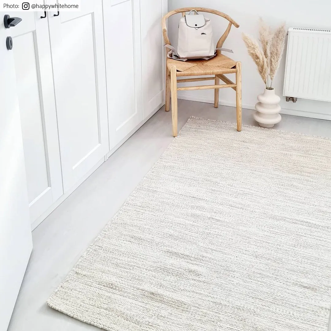 Gyapjúszőnyeg - Dhurry (természetes)