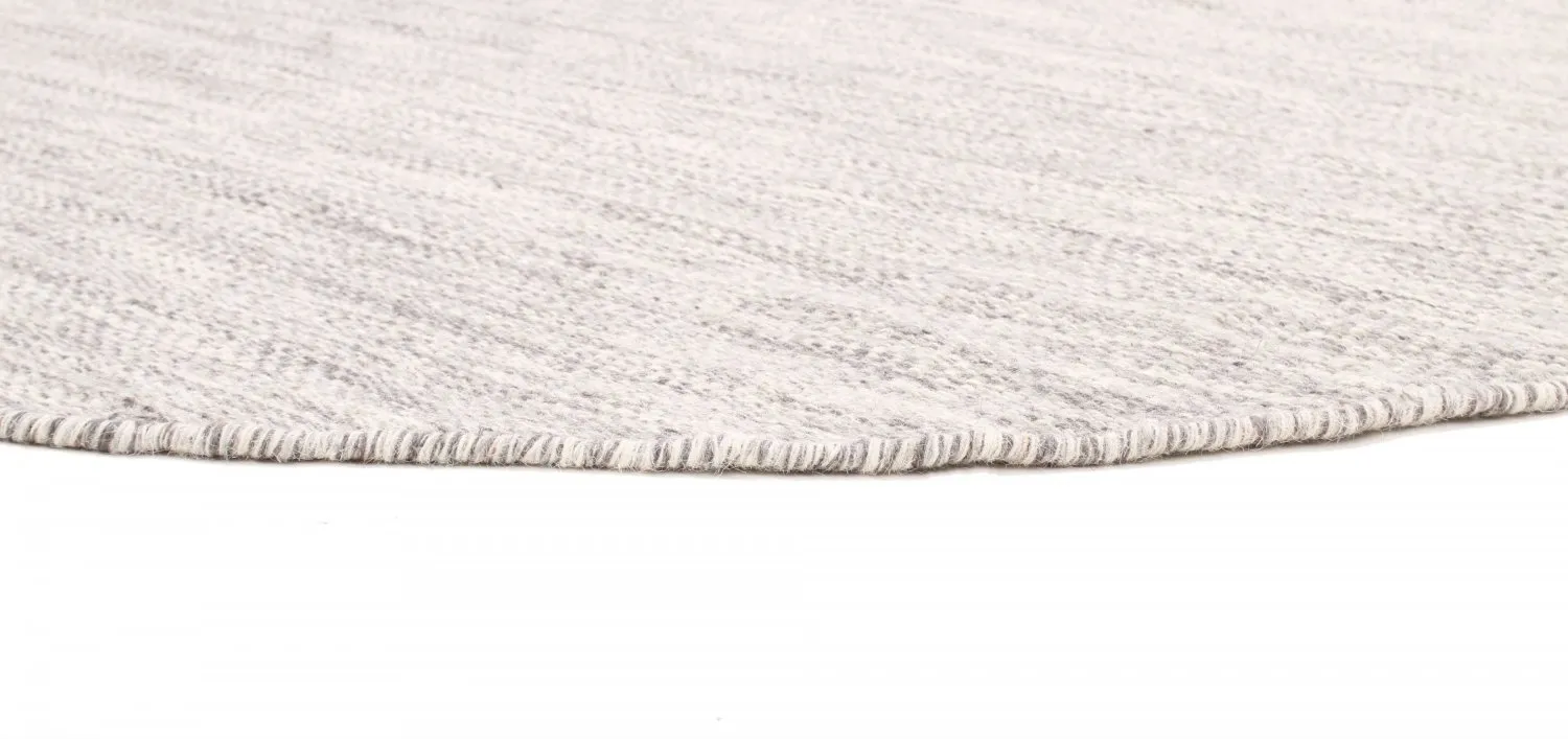 Kerek szőnyeg - Dhurry (szürke)