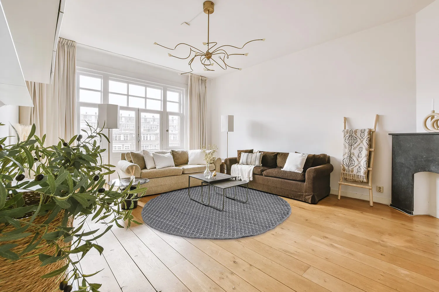 Kerek szőnyeg - Belize (szürke)