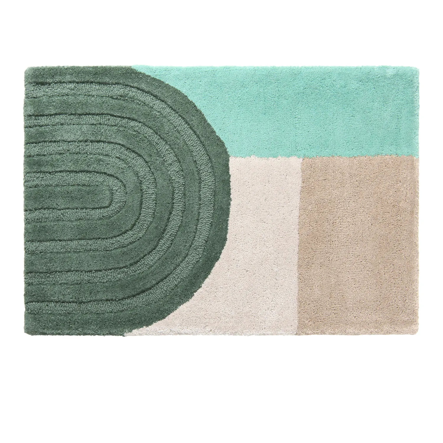 Lábtörlő - Anila (zöld/multi)