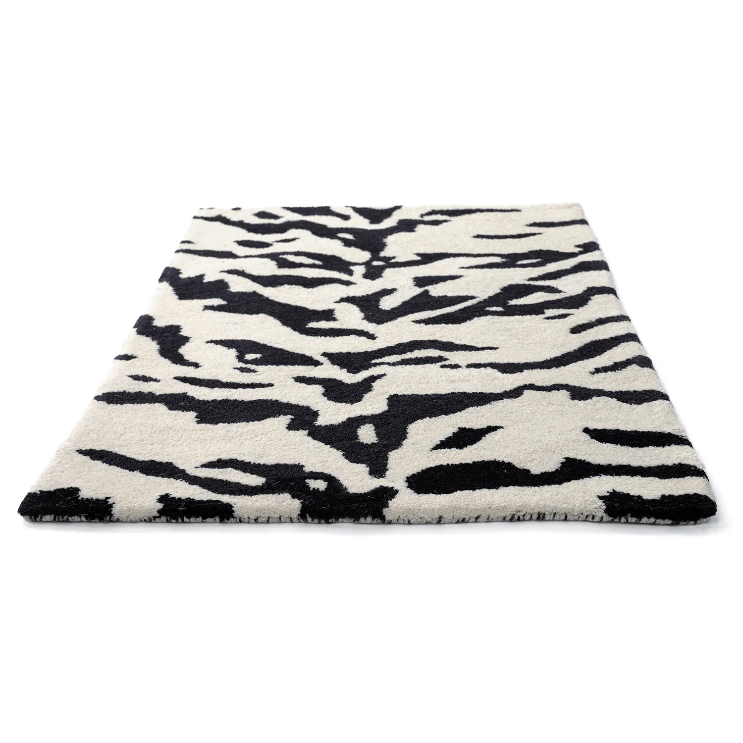 Lábtörlő - Zebra Tufted Wool Premium (fehér/fekete)