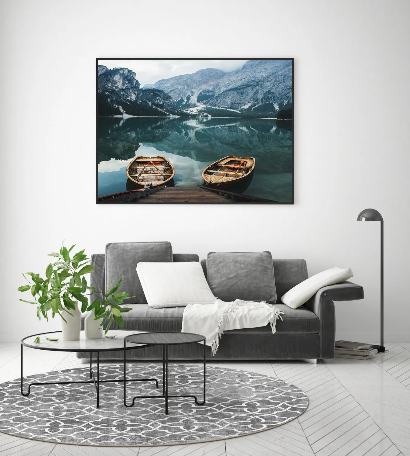 Kerek szőnyeg - Draham (szürke)