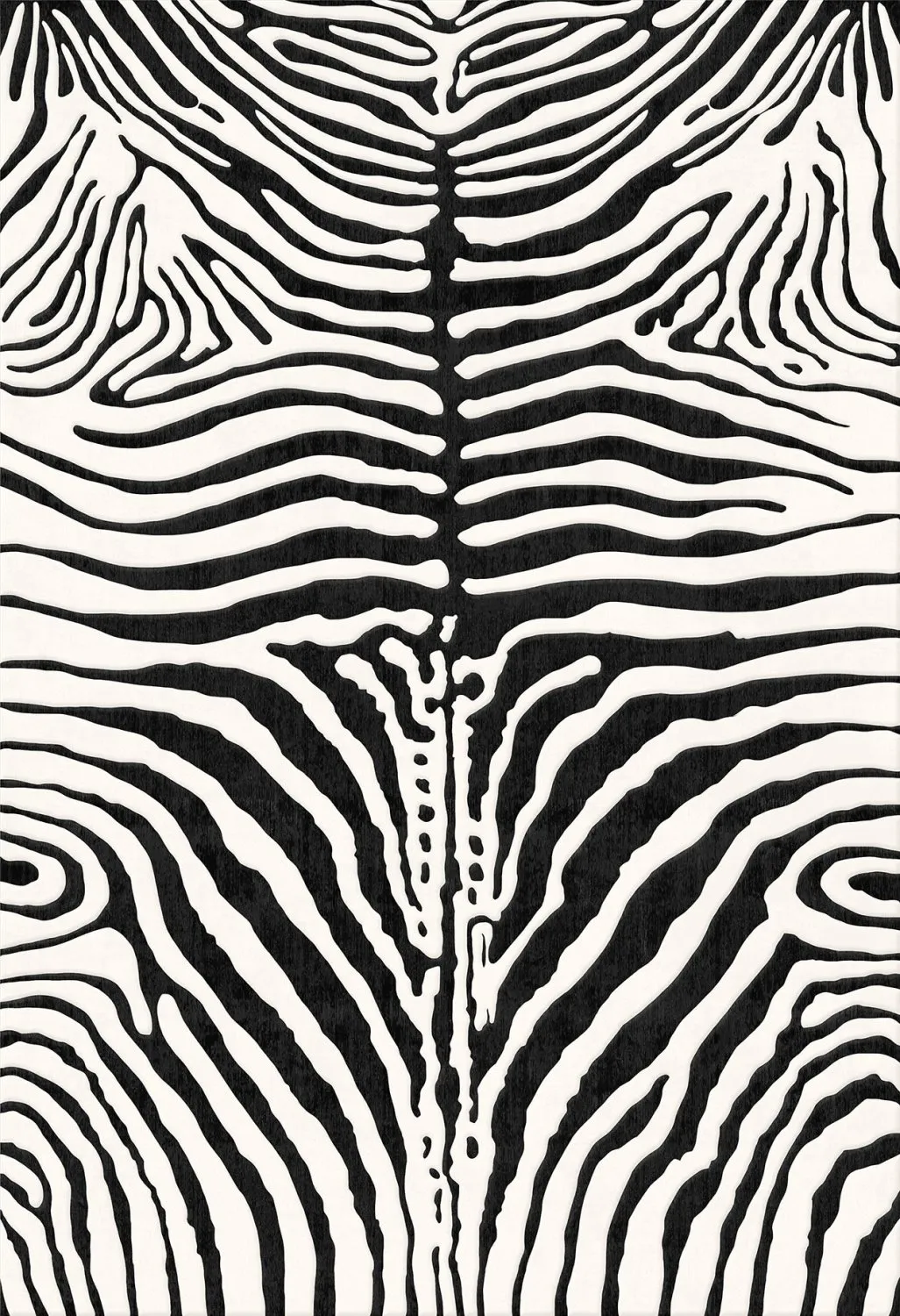 Wilton szőnyeg - Zebra (fekete/fehér)