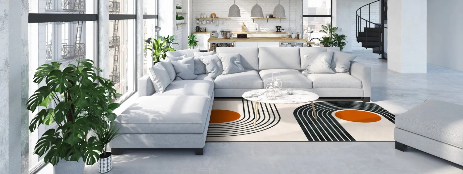 Wilton szőnyeg - Moudania (bezs/fekete/narancssárga)