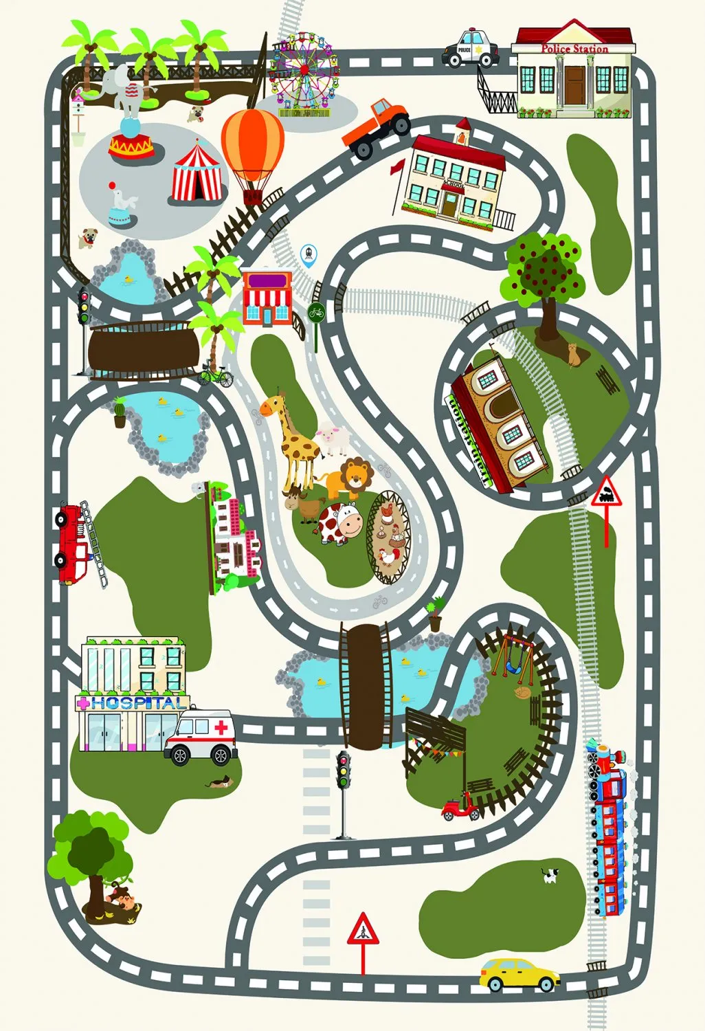 Gyermek szőnyeg - Atlas Teddybear (rosa)