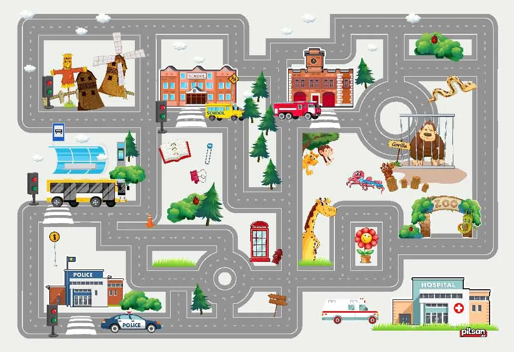 Gyermek szőnyeg - Atlas Teddybear (rosa)