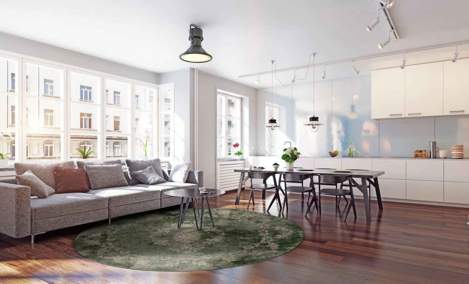 Kerek szőnyeg - Taknis (zöld)