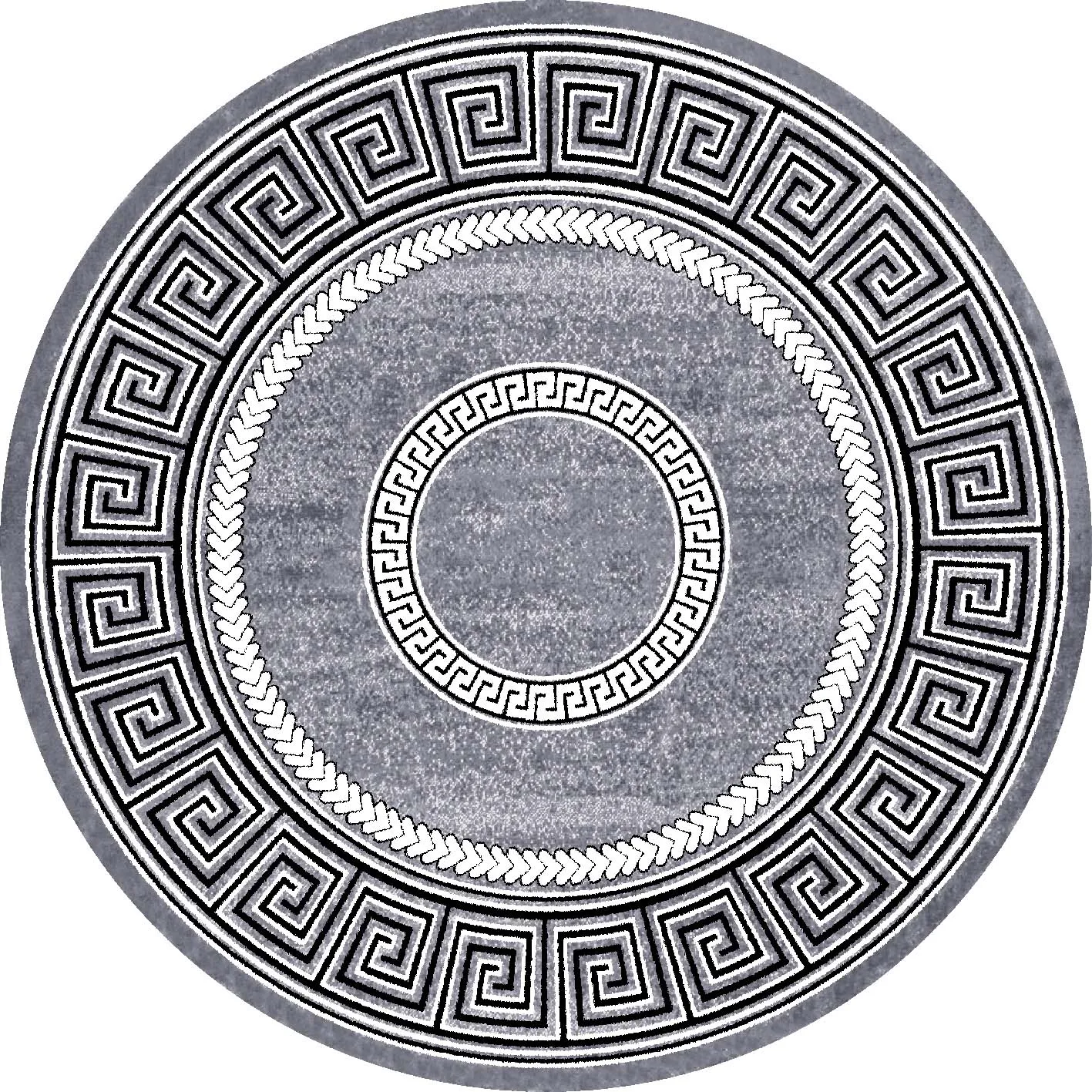 Kerek szőnyeg - Ankara Versace (szürke)