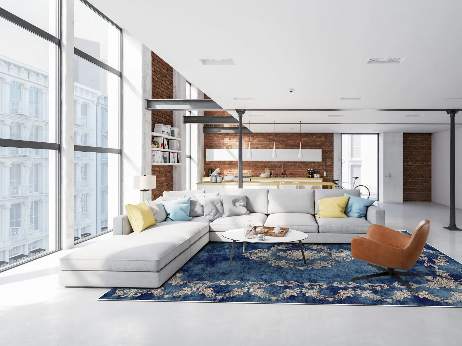 Wilton szőnyeg - Taknis (kék)